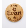 Décapsuleur rond en bois gravé | Aga Personnalisation