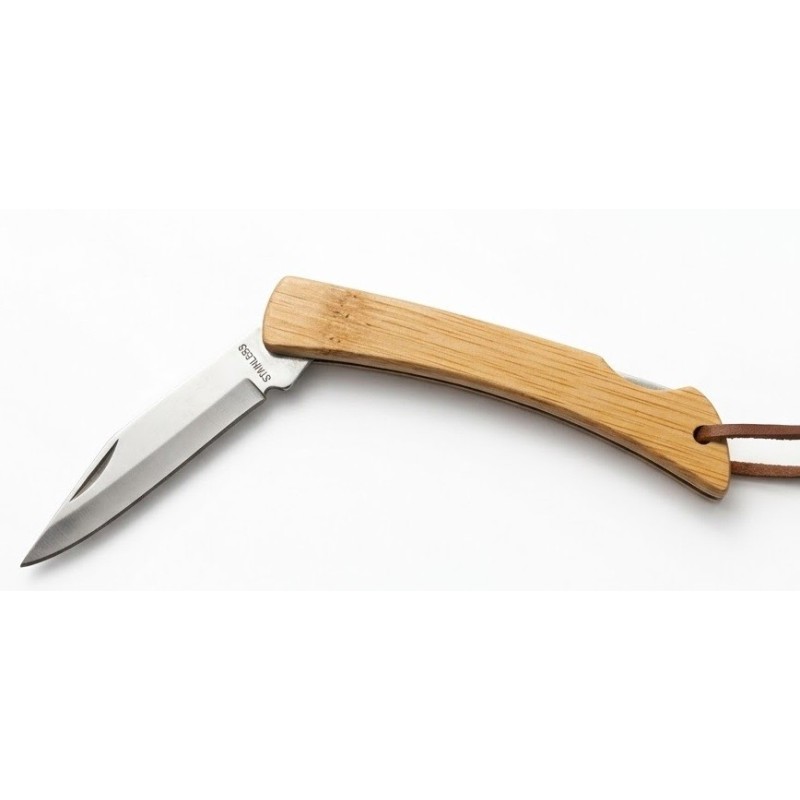 Couteau pliant en bois gravé | Aga Personnalisation