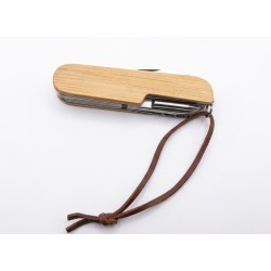Couteau multifonction en bois gravé | Aga