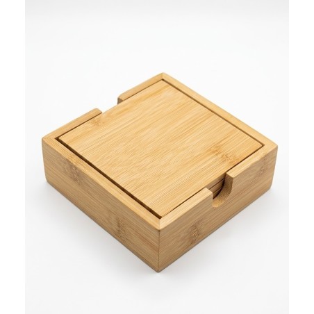 Sous-Verres en Bois Personnalisables - Lot de 4 | AgA personnalisation