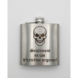 Flasque en Métal Personnalisable | Gravure Texte Sur-Mesure