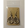 Boucles d'Oreilles Bois Découpe Laser | AgA personnalisation