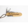 Couteau Suisse en Bois Personnalisé - Gravure sur Mesure | AgA personnalisation