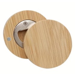 Décapsuleur rond en bois gravé | Aga Personnalisation