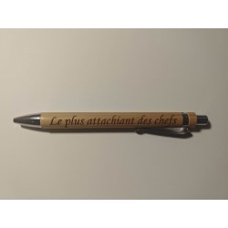 Stylo en bambou gravé, 15 caracteres | Aga