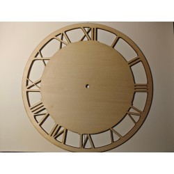 Horloge bois personnalisable | Gravure centrale