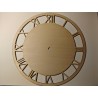 Horloge bois personnalisable | Gravure centrale