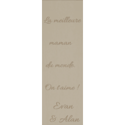 Cadeau Maman : Marque-page en Bois Personnalisé avec Gravure