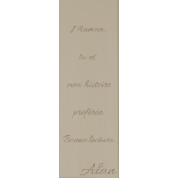 Cadeau Maman : Marque-page en Bois Personnalisé avec Gravure