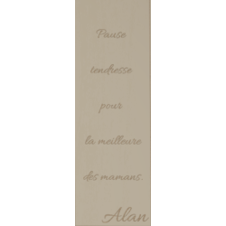 Cadeau Maman : Marque-page en Bois Personnalisé avec Gravure