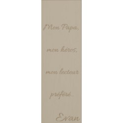 Cadeau Papa : Marque-page en Bois Personnalisé avec Gravure