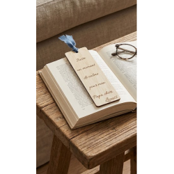 Cadeau Papa : Marque-page en Bois Personnalisé avec Gravure
