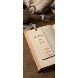Marque-page en bois gravé | Aga Personnalisation