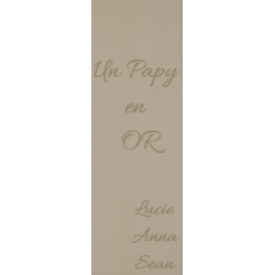 Cadeau Papy : Marque-page en Bois Personnalisé avec Gravure