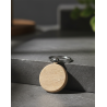 Porte-clés rond en bois gravé | Aga Personnalisation