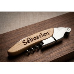 Tire-Bouchon Décapsuleur Personnalisable (2 Faces) | www.aga-perso.fr