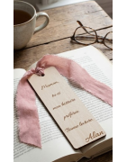 Marque-pages en bois personnalisés gravés | Aga Perso